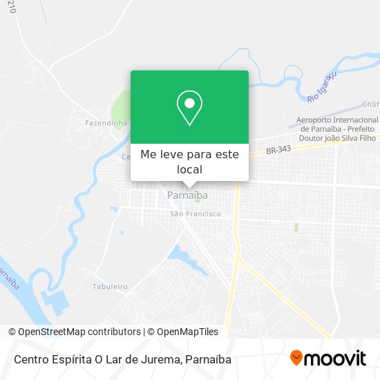 Centro Espírita O Lar de Jurema mapa