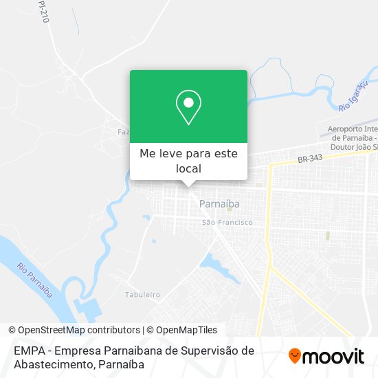 EMPA - Empresa Parnaibana de Supervisão de Abastecimento mapa