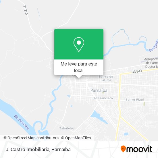 J. Castro Imobiliária mapa