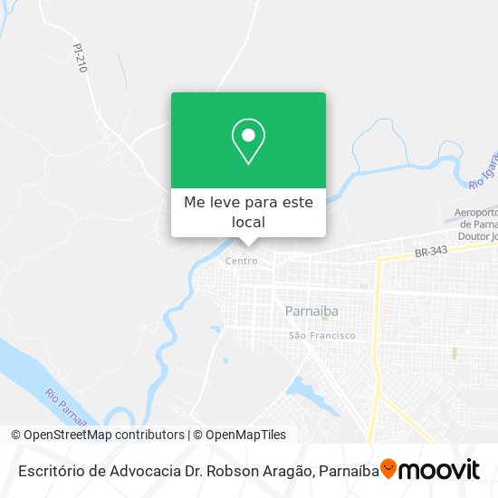 Escritório de Advocacia Dr. Robson Aragão mapa