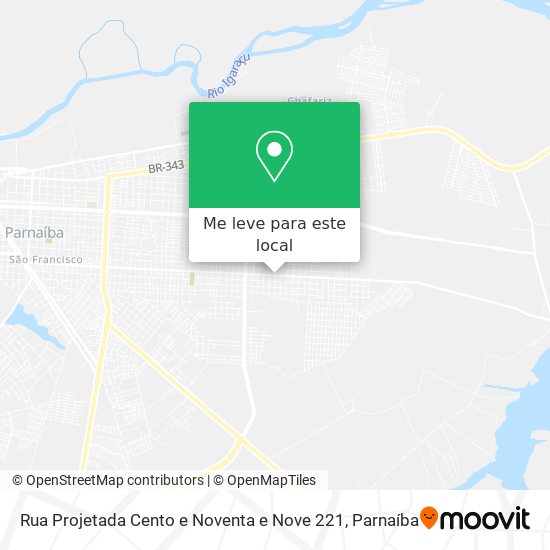 Rua Projetada Cento e Noventa e Nove 221 mapa