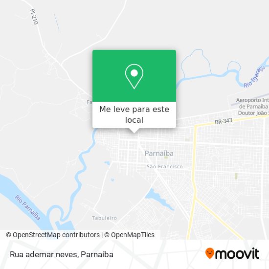 Rua ademar neves mapa