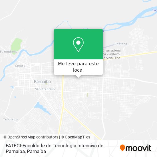 FATECI-Faculdade de Tecnologia Intensiva de Parnaíba mapa