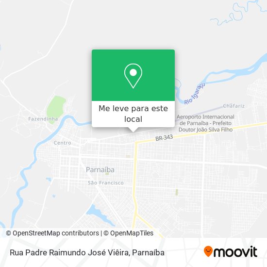 Rua Padre Raimundo José Viêira mapa