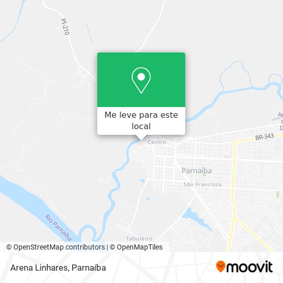 Arena Linhares mapa