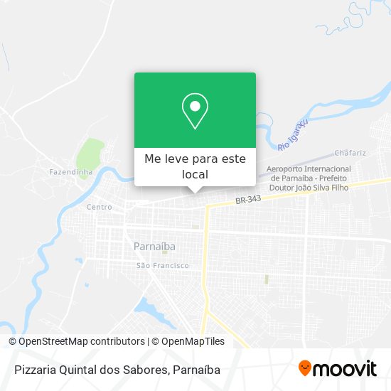 Pizzaria Quintal dos Sabores mapa