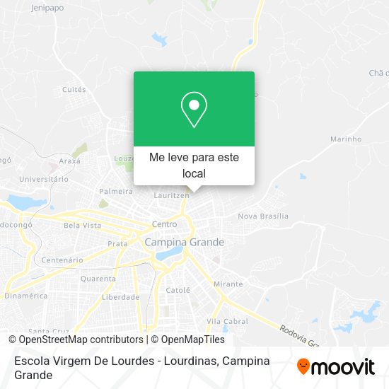 Escola Virgem De Lourdes - Lourdinas mapa