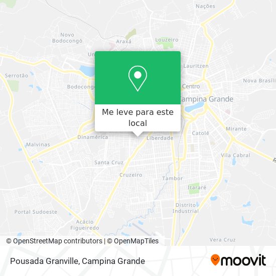 Pousada Granville mapa