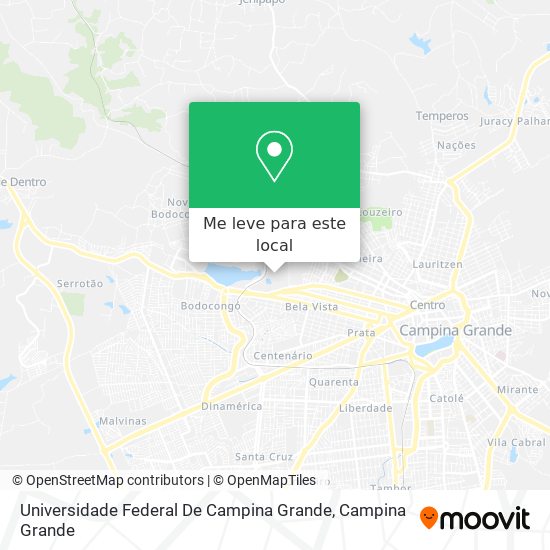 Universidade Federal De Campina Grande mapa