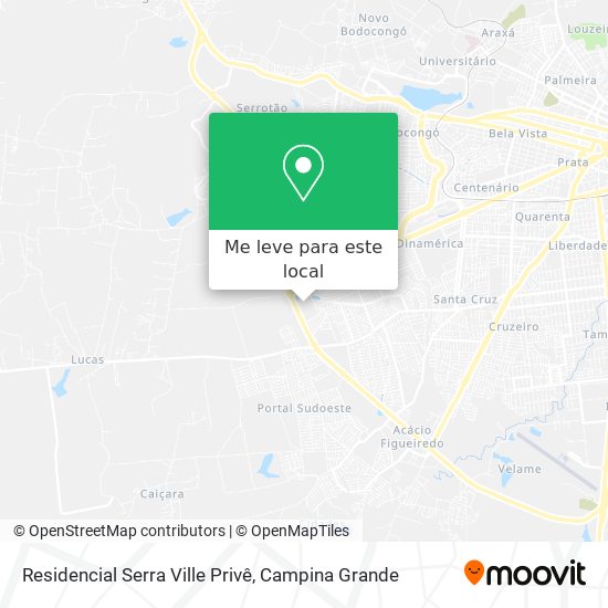 Residencial Serra Ville Privê mapa