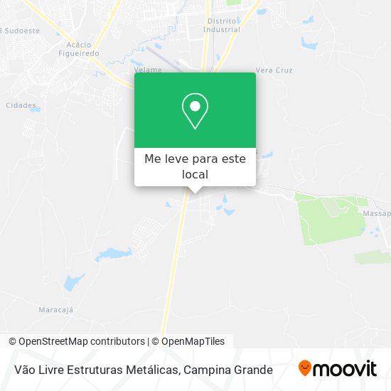 Vão Livre Estruturas Metálicas mapa