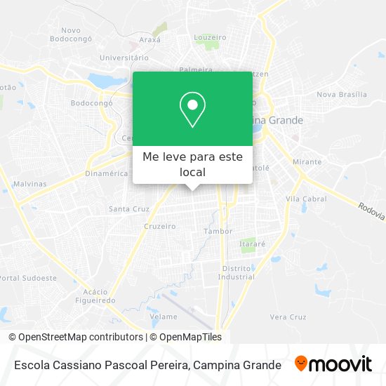 Escola Cassiano Pascoal Pereira mapa