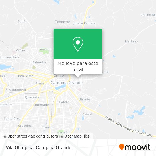 Vila Olimpica mapa