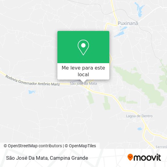 São José Da Mata mapa