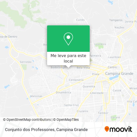 Conjunto dos Professores mapa