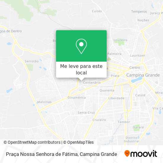 Praça Nossa Senhora de Fátima mapa