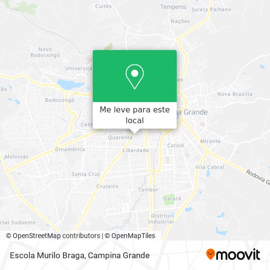 Escola Murilo Braga mapa