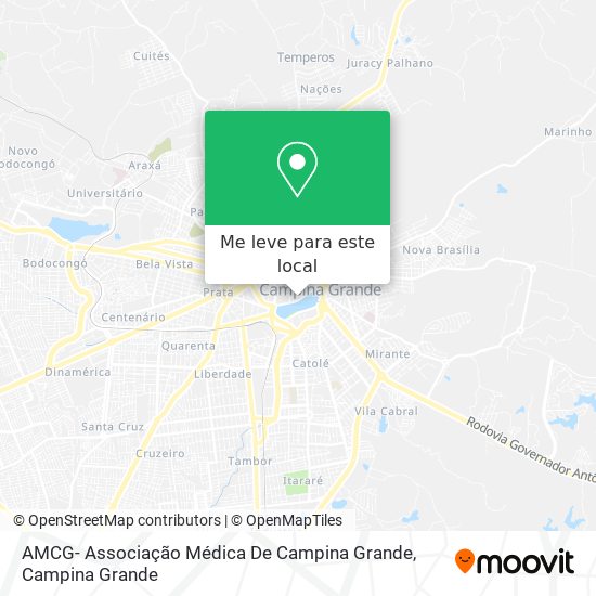 AMCG- Associação Médica De Campina Grande mapa