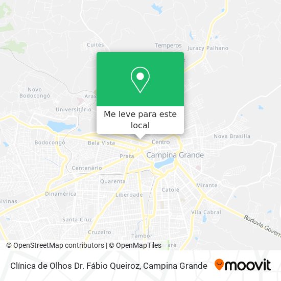 Clínica de Olhos Dr. Fábio Queiroz mapa
