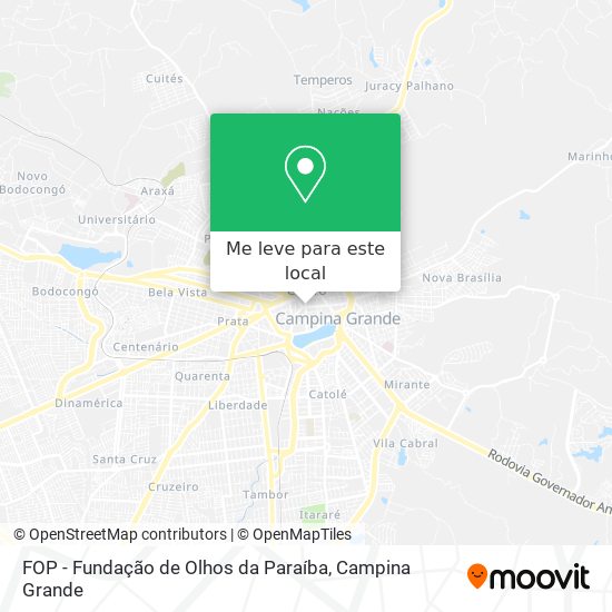 FOP - Fundação de Olhos da Paraíba mapa