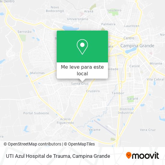 UTI Azul Hospital de Trauma mapa