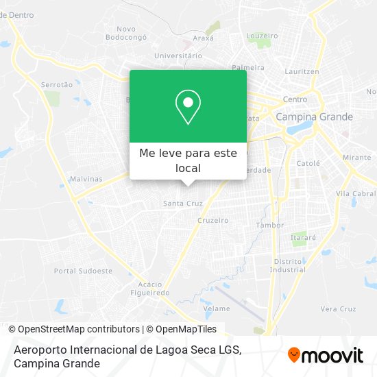 Aeroporto Internacional de Lagoa Seca LGS mapa