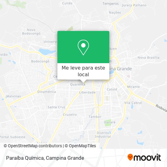 Paraíba Química mapa