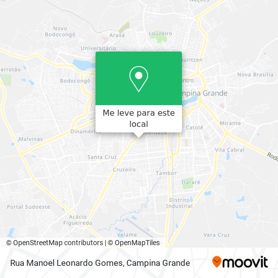 Rua Manoel Leonardo Gomes mapa