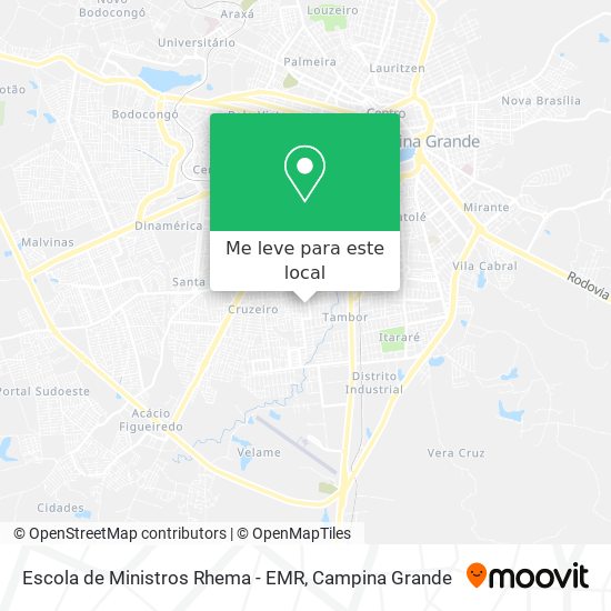 Escola de Ministros Rhema - EMR mapa