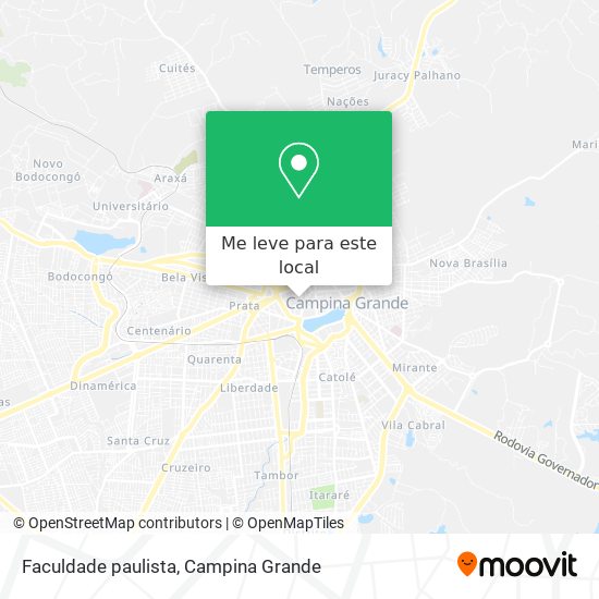 Faculdade paulista mapa