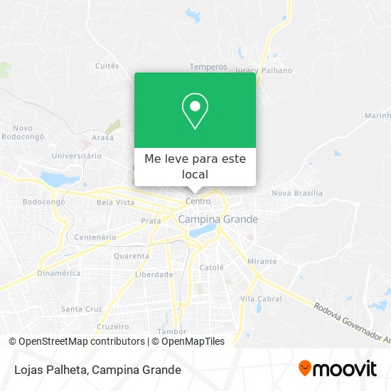 Lojas Palheta mapa