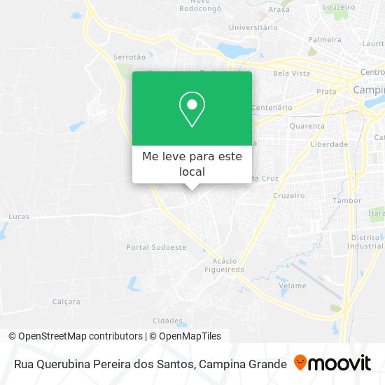 Rua Querubina Pereira dos Santos mapa