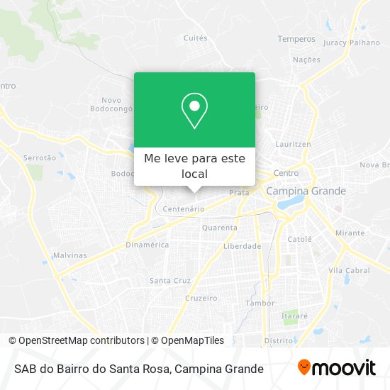 SAB do Bairro do Santa Rosa mapa