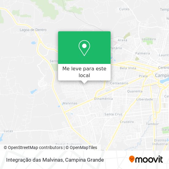 Integração das Malvinas mapa