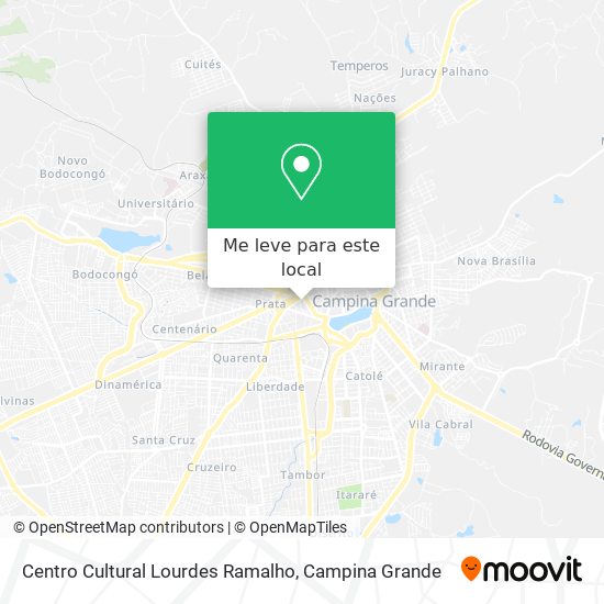 Centro Cultural Lourdes Ramalho mapa