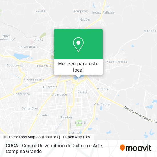 CUCA - Centro Universitário de Cultura e Arte mapa