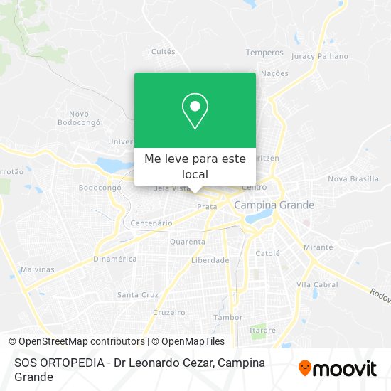 SOS ORTOPEDIA - Dr Leonardo Cezar mapa