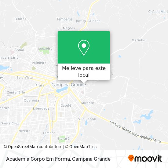 Academia Corpo Em Forma mapa