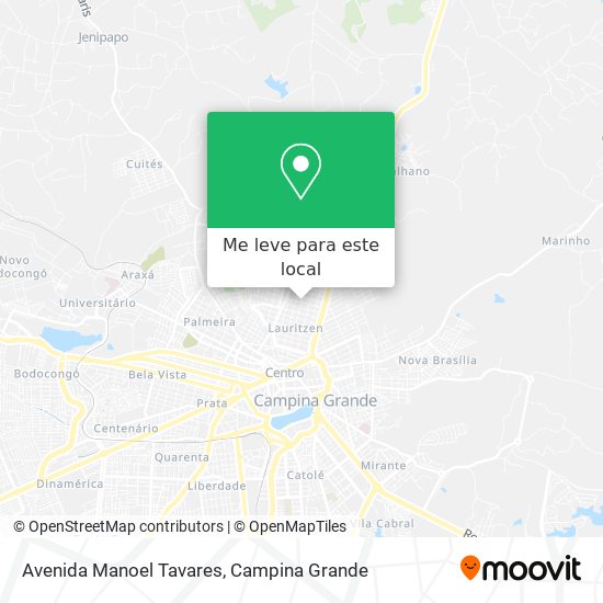 Avenida Manoel Tavares mapa