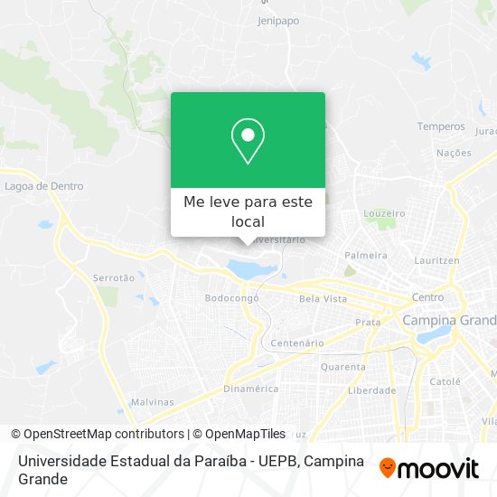 Universidade Estadual da Paraíba - UEPB mapa