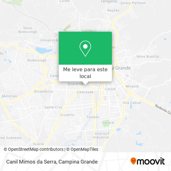 Canil Mimos da Serra mapa