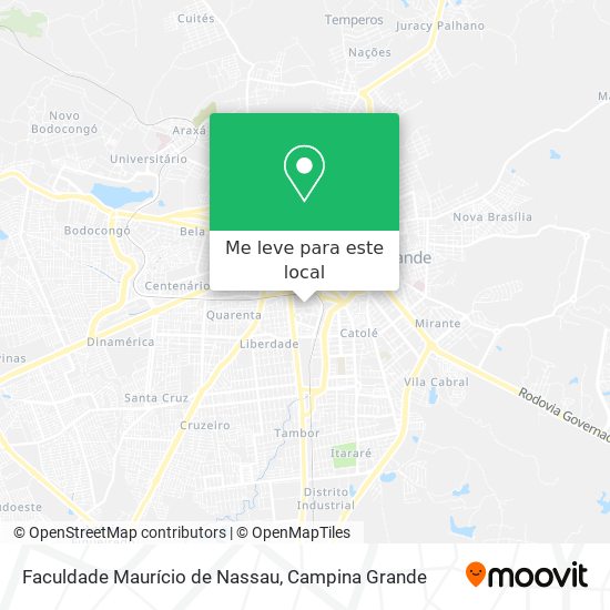 Faculdade Maurício de Nassau mapa