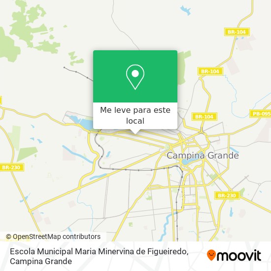 Escola Municipal Maria Minervina de Figueiredo mapa