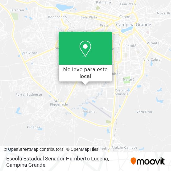 Escola Estadual Senador Humberto Lucena mapa