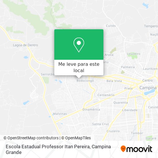 Escola Estadual Professor Itan Pereira mapa