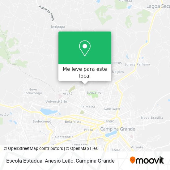 Escola Estadual Anesio Leão mapa