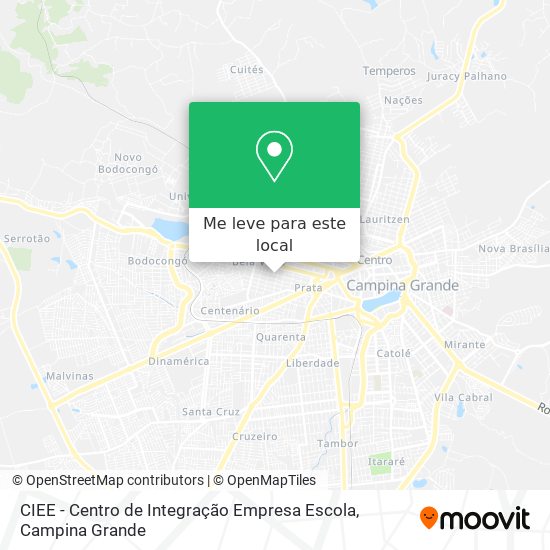 CIEE - Centro de Integração Empresa Escola mapa