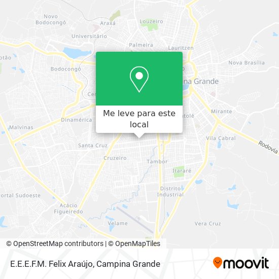 E.E.E.F.M. Felix Araújo mapa