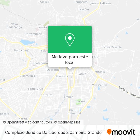 Complexo Jurídico Da Liberdade mapa