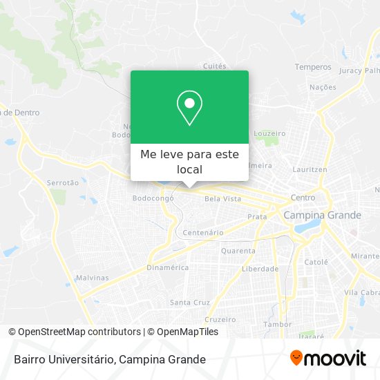 Bairro Universitário mapa